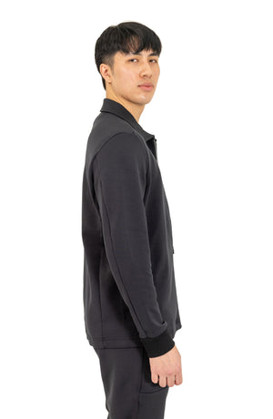 PINO BY PINOPORTE Stretch Cotton Blend Jacket, Alternate, color, Black