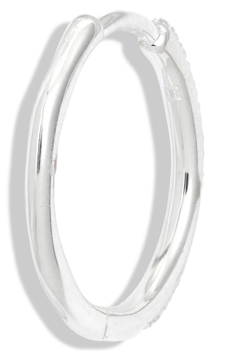MONICA VINADER Medium Riva Wave Diamond Hoop Earrings