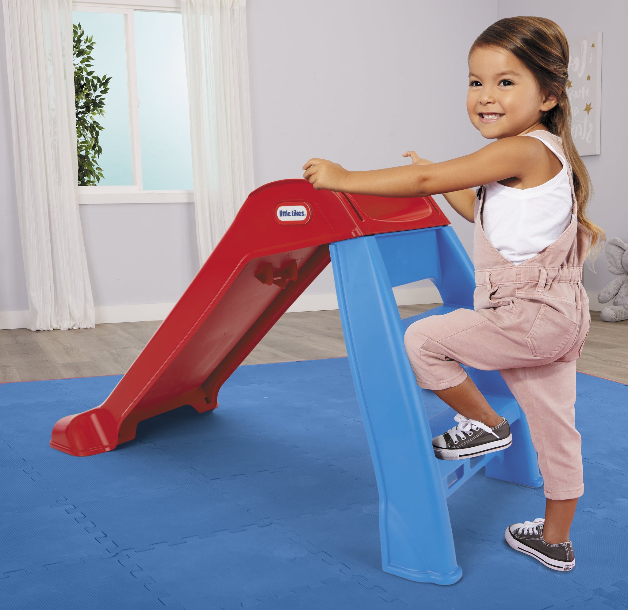 image 4 of Little Tikes First Slide for Kids, Easy Set Up for Indoor Outdoor, Easy to Store, for Toddlers Ages 18 Months - 6 years