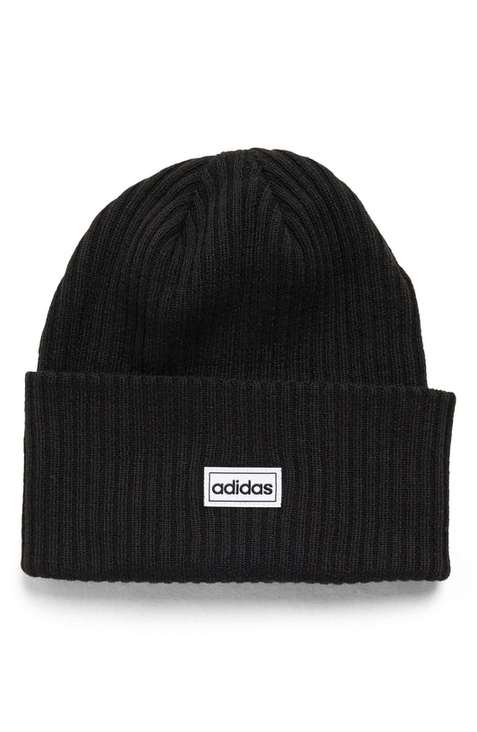 ADIDAS Cuff Foldover Beanie, Main, color, BLACK/BLACK