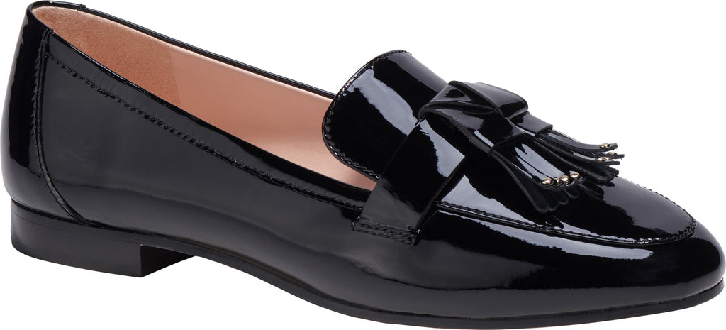 KATE SPADE NEW YORK berkeley fringe loafer, Main, color, BLACK