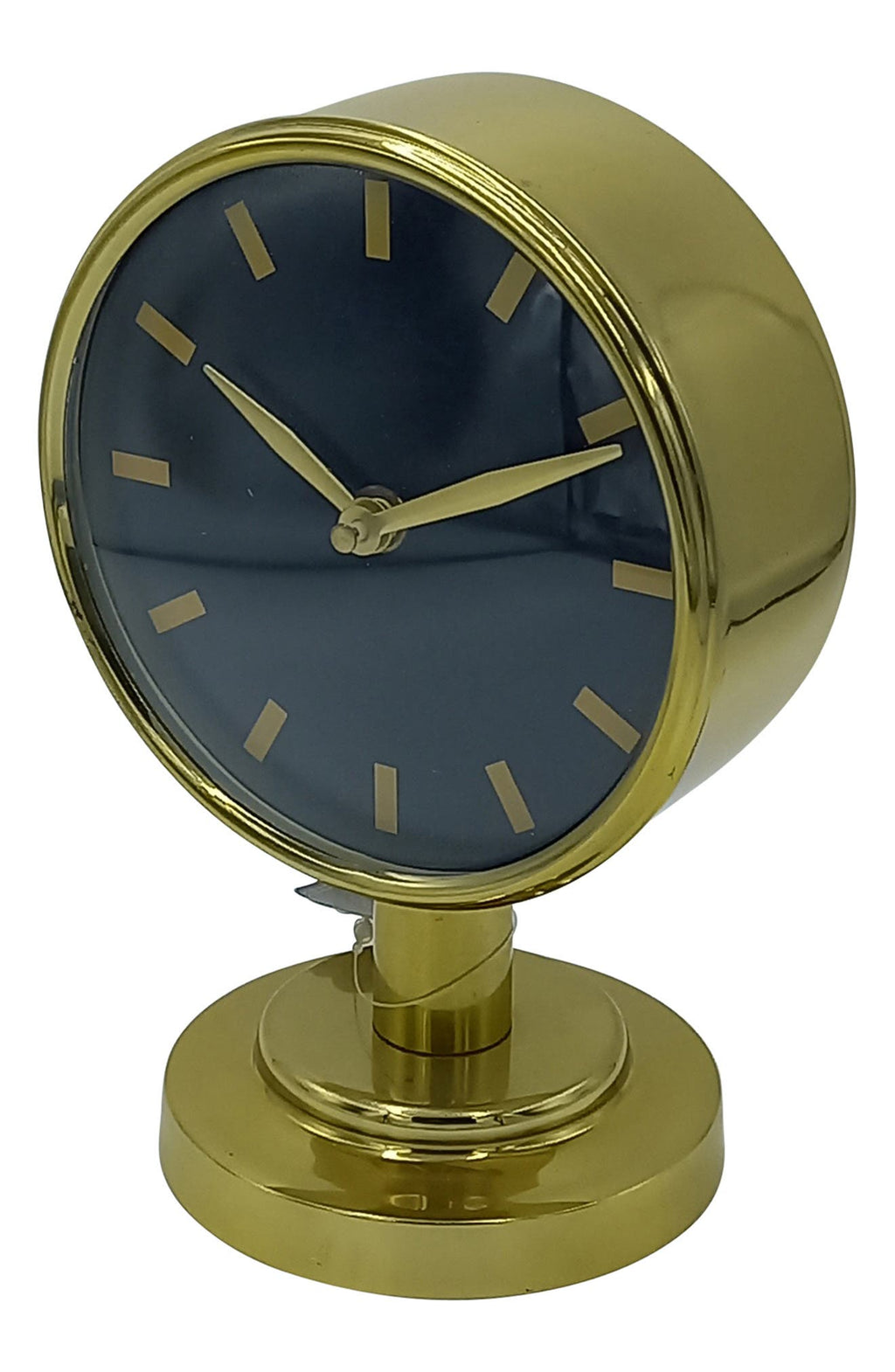 SAGEBROOK HOME Metal 7-Inch Standing Table Clock, Main, color, GOLD