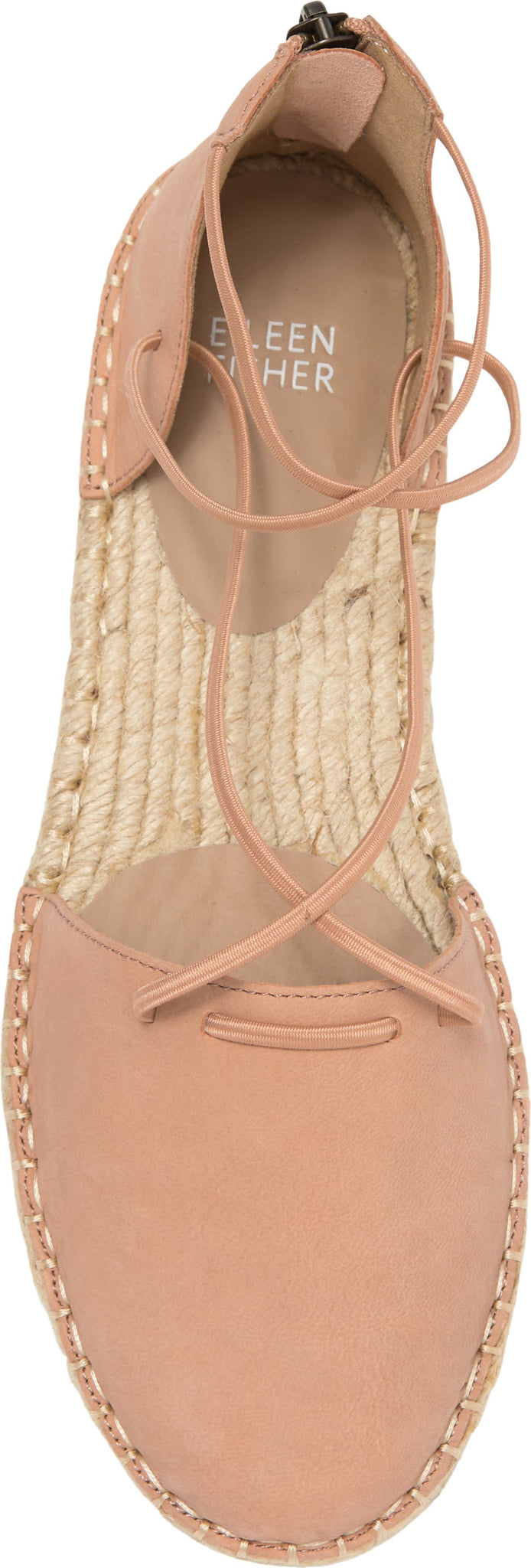 EILEEN FISHER Lace-Up Espadrille Sandal, Alternate, color, TOFFEE CREAM