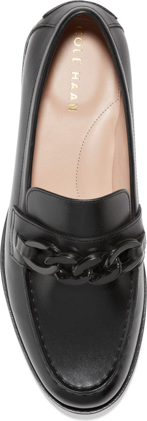 COLE HAAN Stassi Chain Loafer, Alternate, color, BLACK