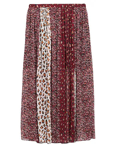 TWINSET Maxi Skirts Burgundy 100% Polyester