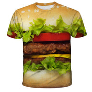 2022 popular products men's T-shirt y2kclots, McDonald's fries hamburger pattern, 3D printed T-shirt fashion products