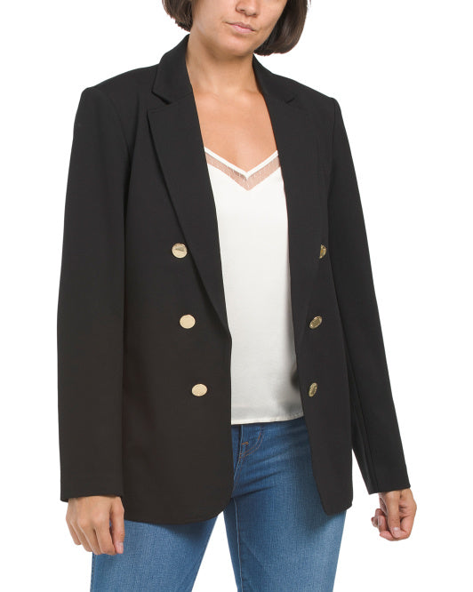 Faux Double Breasted Blazer