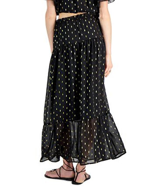 INC International Concepts - Women's Clip-Dot Tiered Maxi Skirt