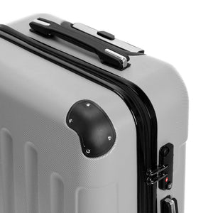 image 8 of Zimtown 3 Piece Nested Spinner Suitcase Luggage Set With TSA Lock Gray