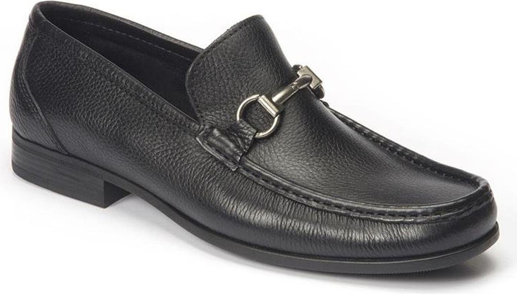 SANDRO MOSCOLONI Enrico Leather Bit Loafer, Main, color, BLACK