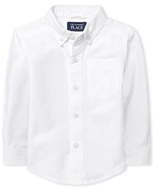 The Children's Place baby boys Long Sleeve Oxford Button Down Shirt