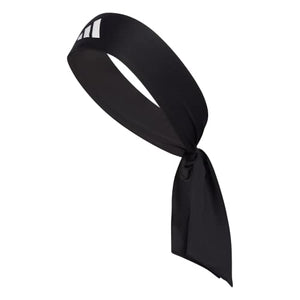 adidas Alphaskin Tie Headband, Black/White/2, One Size