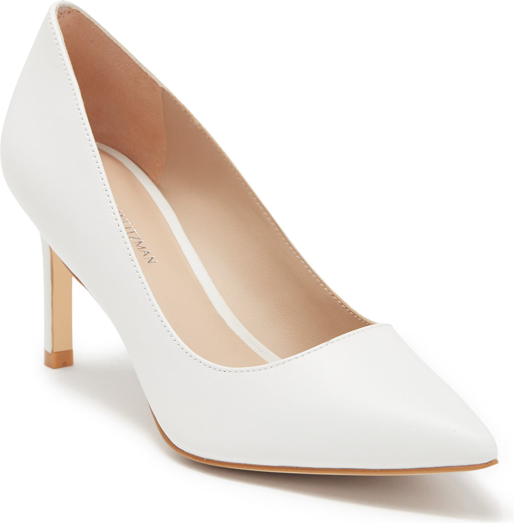 STUART WEITZMAN Leigh 75 Pointed Toe Pump, Main, color, WHITE.