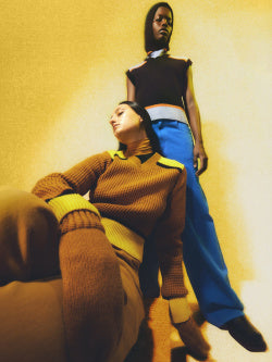 Knitted V-Neck Long-Sleeve Sweater (MARNI)