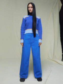 Knitted V-Neck Long-Sleeve Sweater (MARNI)