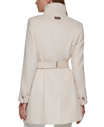 Calvin Klein - Asymmetrical Belted Wrap Coat