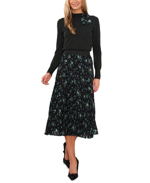CeCe - Women's Pleated Elastic Waist Skirt