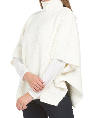 Made In Italy Side Print Dolman Sleeve Poncho