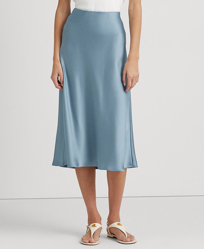 Lauren Ralph Lauren - Women's Satin Charmeuse A-Line Skirt