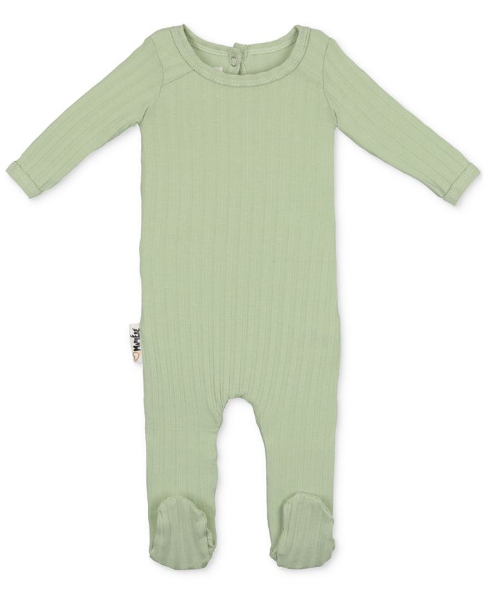 Maniere - Baby Boys or Baby Girls Ribbed Long-Sleeve Footie