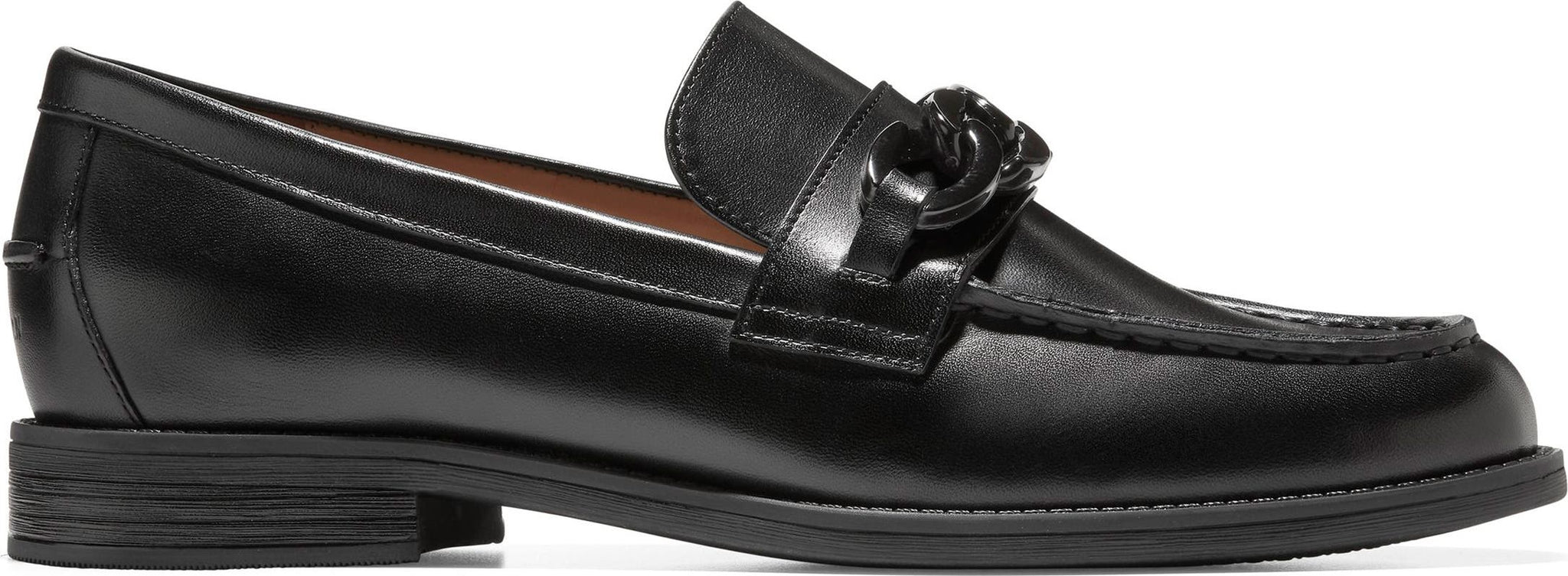 COLE HAAN Stassi Chain Loafer, Alternate, color, BLACK