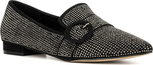 NEW YORK AND COMPANY Pam Embellished Loafer, Main, color, BLACK