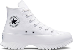 CONVERSE Chuck Taylor<sup>®</sup> All Star<sup>®</sup> Lugged High Top Sneaker, Alternate, color, WHITE/ EGRET/ BLACK