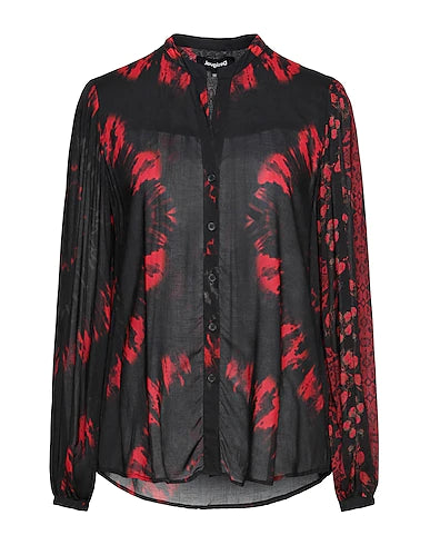 DESIGUAL Patterned shirts & blouses Black 100% Viscose