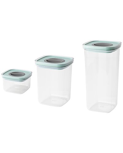 BergHOFF Leo Green 3pc Smart Seal Food Container Set