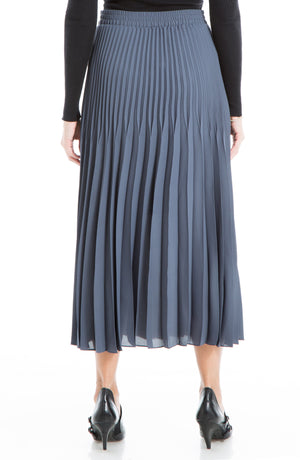 MAX STUDIO Graduated Pleat Print Knee-Length Midi Skirt, Alternate, color, OMBREBLU-OMBRE BLUE