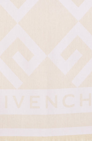 Givenchy G Monogram Woven Scarf, Alternate, color, IVORY