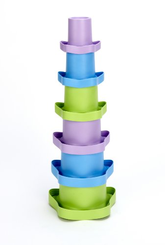 Green Toys Stacking Cups, Purple/Blue/Green