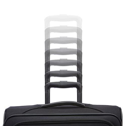 AMERICAN TOURISTER 4 KIX 2.0 Softside Expandable Luggage with Spinners, Black, 2-Piece Set (20/24)