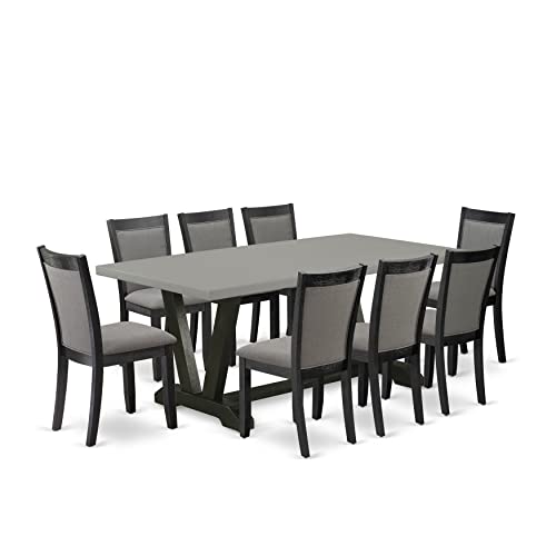 East West Furniture V697MZ650-9 Dining Room Set, 9-Pieces