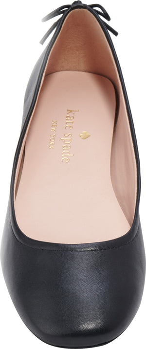 KATE SPADE NEW YORK flora ballet flat, Alternate, color, BLACK