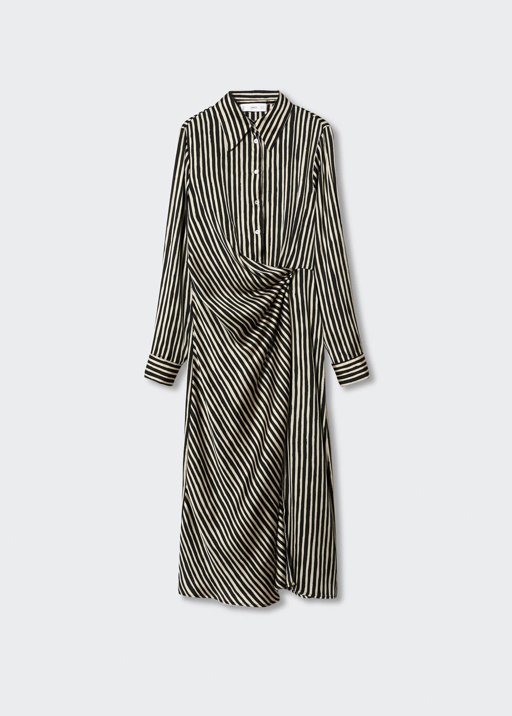 Striped satin dress - Article without model