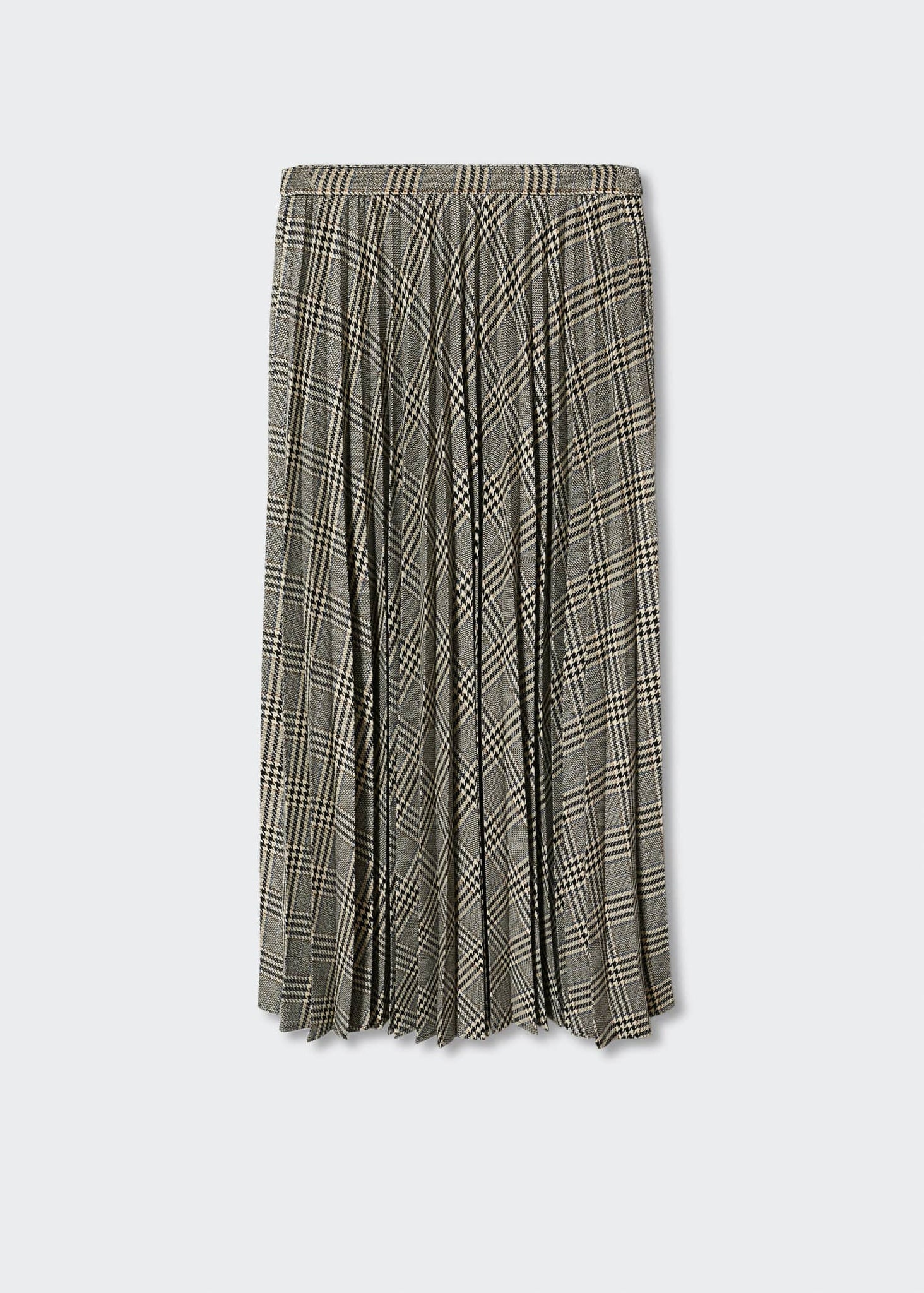 Checked pleated skirt - Article without model
