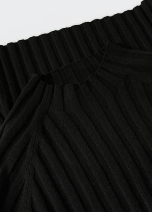 High collar ribbed knit  sweater - Details of the article 8