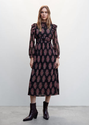 Baroque print dress - General plane