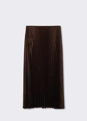 Satin pleated skirt - Article without model