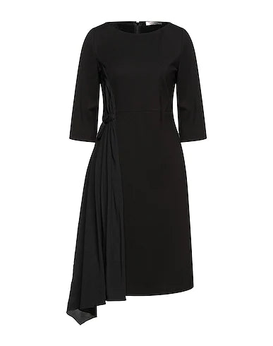 DOROTHEE SCHUMACHER Midi dress Black 67% Viscose, 28% Polyamide, 5% Elastane, Silk