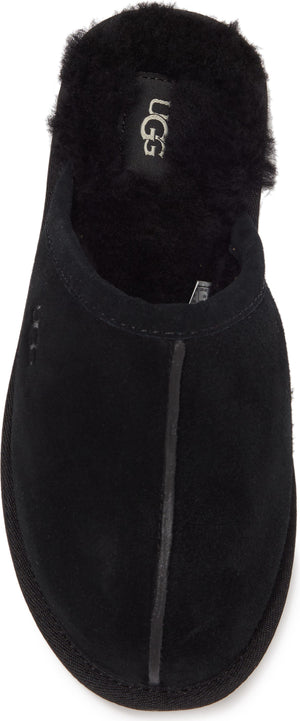 UGG<SUP>®</SUP> Pearle Faux Fur Lined Scuff Slipper, Main, color, BLACK