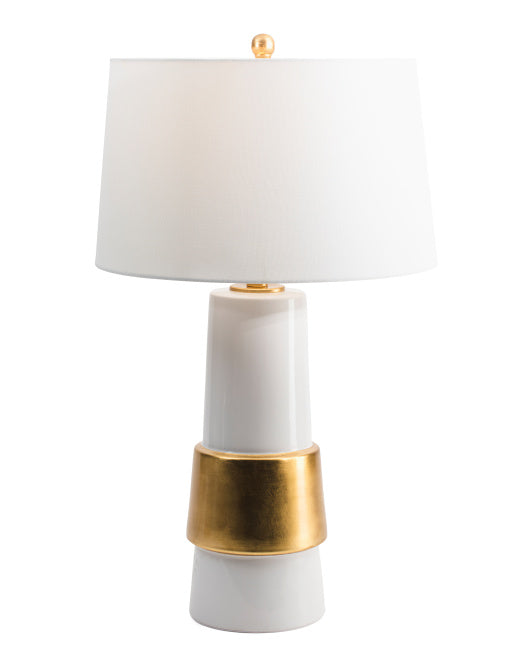 36.5in Marble Table Lamp