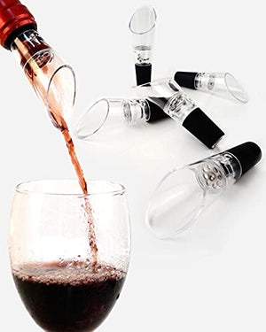 Wine Aerator, 6PCS Wine Pourer, Premium Wine Airarator, Wine Aerator Pourer Spout, Wine Aerorater and Wine Aireators Pourer for Wine Lovers