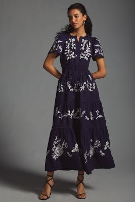 The Somerset Maxi Dress: Embroidered Edition