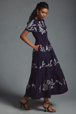 The Somerset Maxi Dress: Embroidered Edition