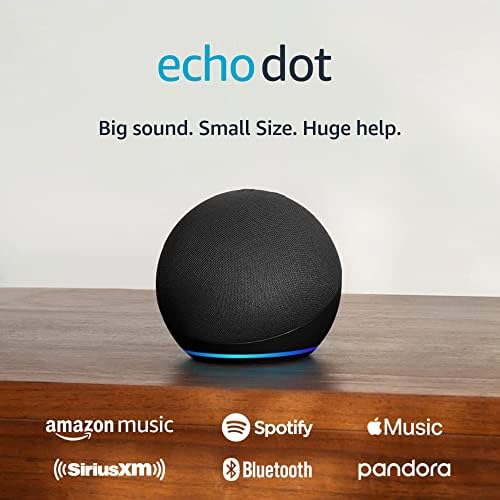 Amazon Echo Dot (latest release) | Your assistant at home, with big vibrant sound, clear vocals, and Alexa | Charcoal
