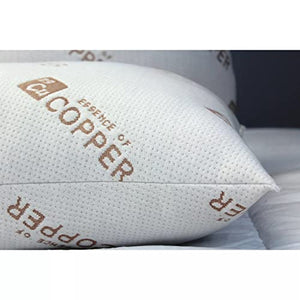 Copper-Infused Jumbo Bed Pillows Set of 4 of