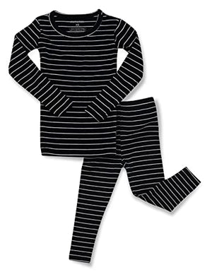 AVAUMA Stripe Pattern Baby Boys Girls Pajama Set Kids Toddler Snug fit Ribbed Sleepwear pjs for Daily Life Style