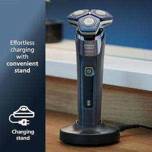 Philips Norelco Shaver 7800, Rechargeable Wet & Dry Electric Shaver with SenseIQ Technology, Quick Clean Pod, Charging Stand, Travel Case and Pop-up Trimmer, S7885/85